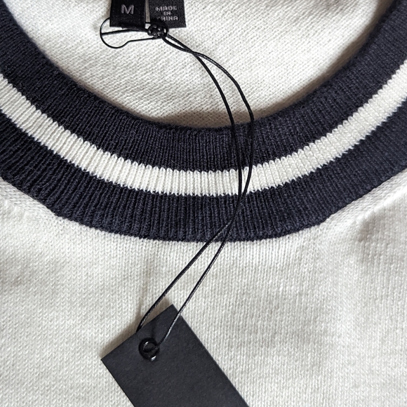 NWT 360 Cashmere Penny Striped Sweater - Picture 8 of 15